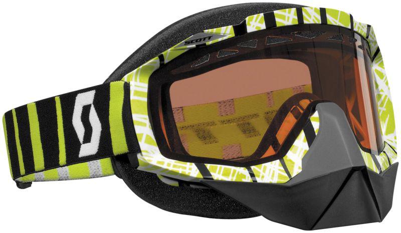 Scott usa hustle snowcross goggles apek/silver chrome lens