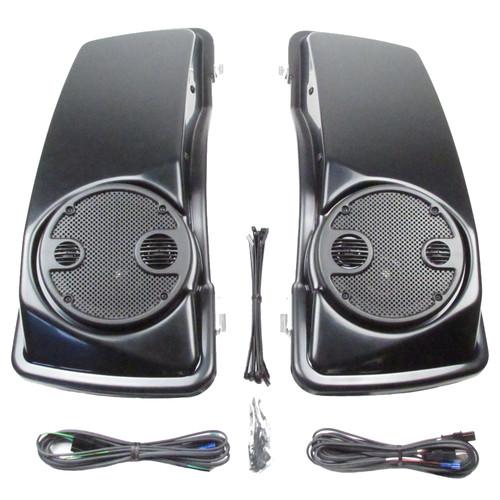 J&m audio rokker 7.25" saddlebag lid speaker kit harley-davidson touring 98-2013