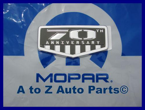 Jeep 70th anniversary medallion, emblem, new oem mopar