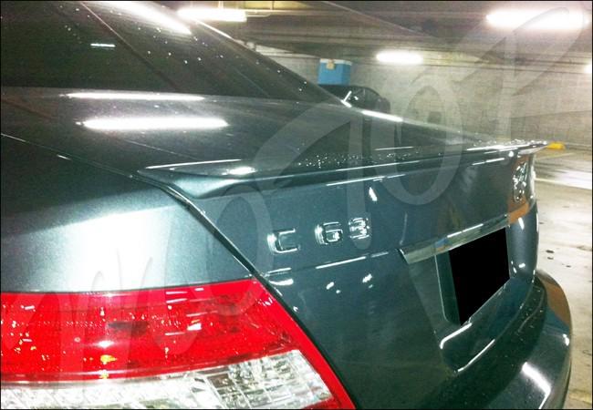 W204 c250 c300 c350 4dr lip arctic white m-benz amg look trunk boot spoiler wing