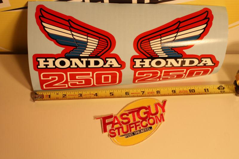 Vintage motocross 1986 1987 cr250r honda fuel tank wings ahrma vmx elsinore