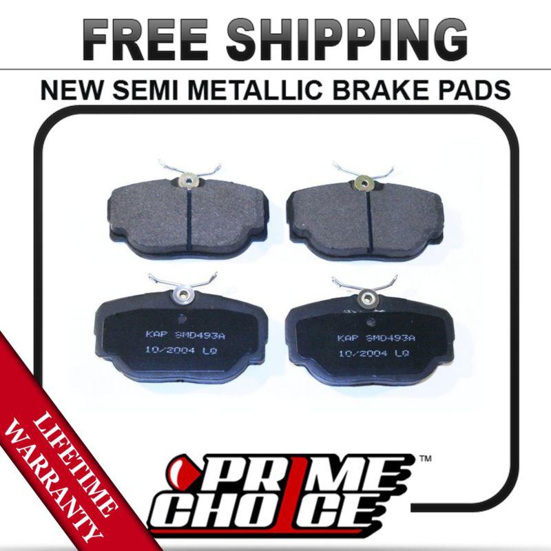 Rear semi metallic disc brake pad kit full set with lifetime warranty