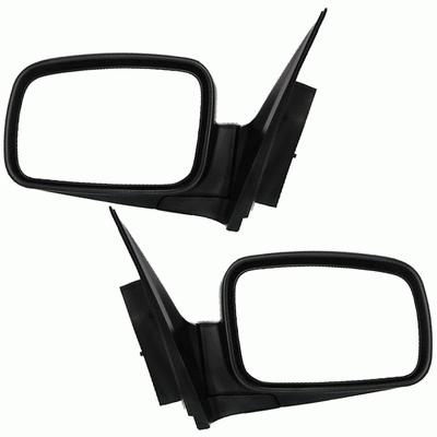 Textured power heated side view door mirror pair set driver passenger left+right