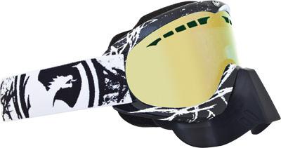 Dragon mdx snow goggle scratch w/gold ion lens 722-1543