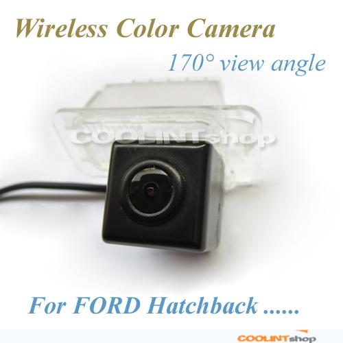 Wireless 170° car rearview reverse backup camera for ford focus hatchback series