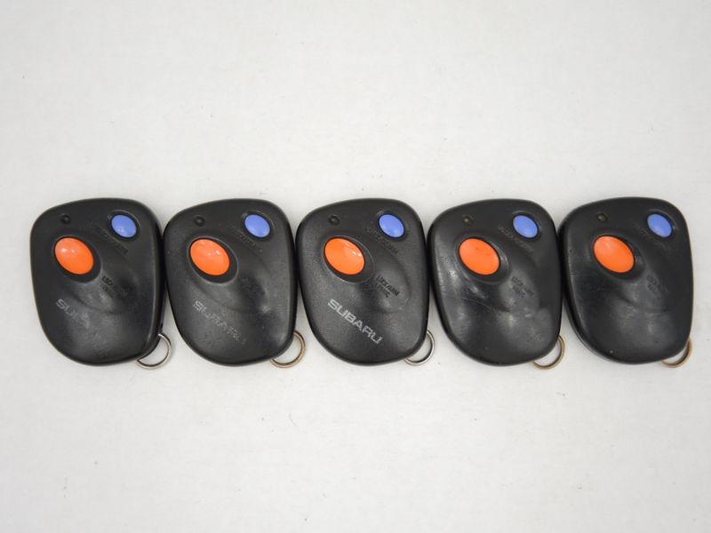 Subaru lot of 5 remotes keyless entry remote fcc id: a269zua111 orange button