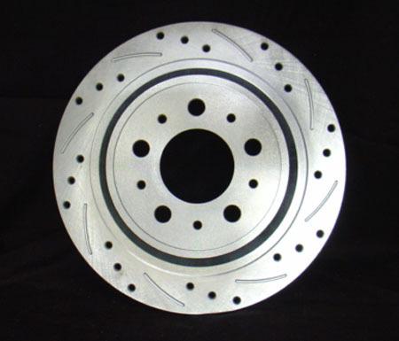 Volvo 960 1995-1997  with irs  -rear -  slotted/cross drilled rotor set (2)