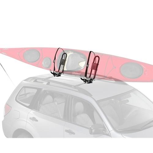 8004038 yakima hullraiser aero rooftop kayak mount  w/ straps / tiedowns