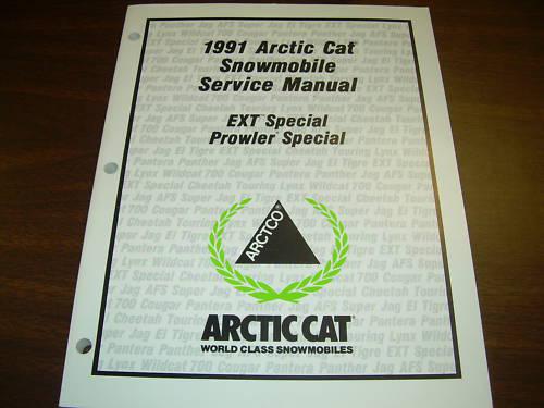 1991 arctic cat snowmobile service manual