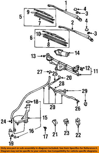 Toyota oem 85214yzzf3 wiper blade refill/windshield wiper blade refill