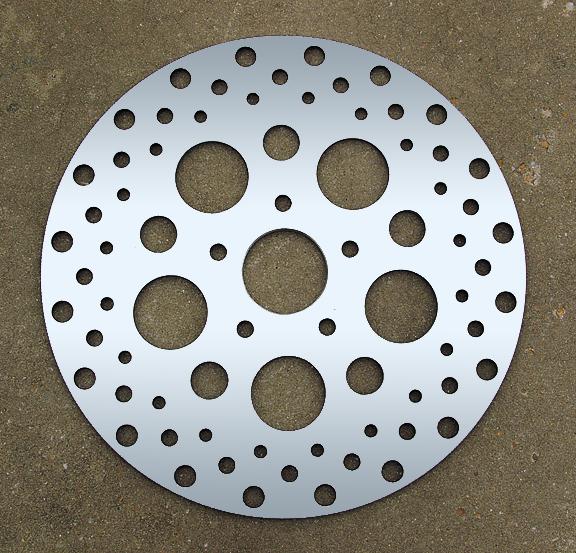 Polished stainless steel brake rotor by ultima® 