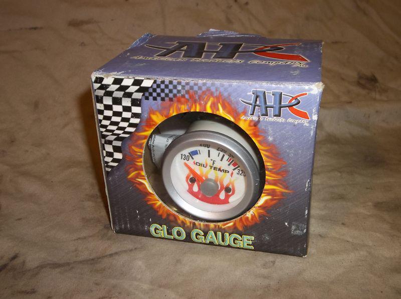 Never used apc brand engine oil temperature gauge, speed-glo flame design