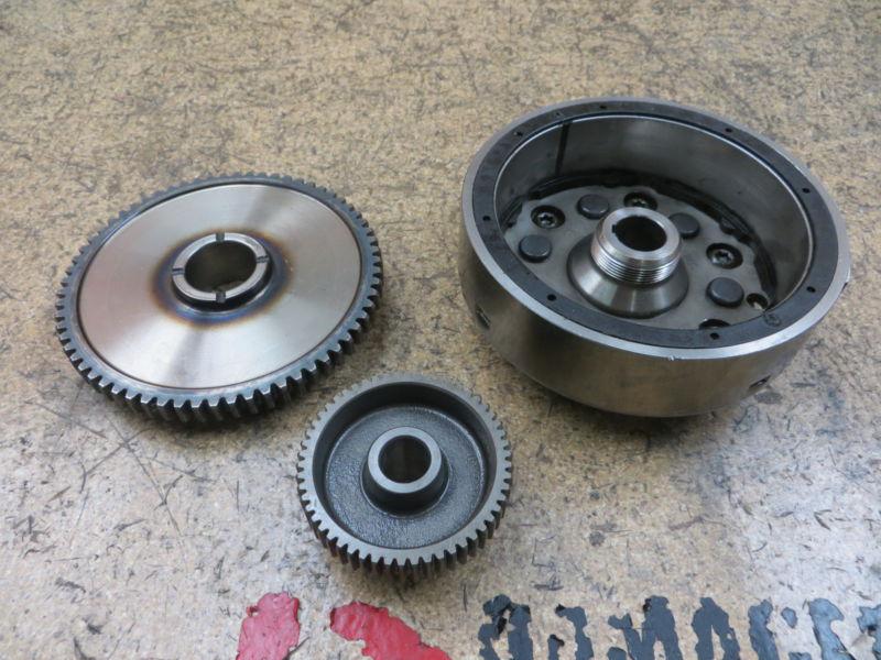 2000 00 yamaha warrior yfm 350 yfm350 flywheel fly wheel starter clutch gear