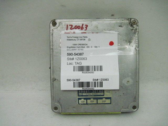 Ecu ecm computer toyota cressida 1986 86 1987 87 1988 88 auto 89661-30160 534050