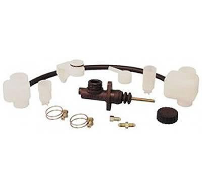 Tilton master cylinder aluminum black .625" bore plastic reservoir universal kit