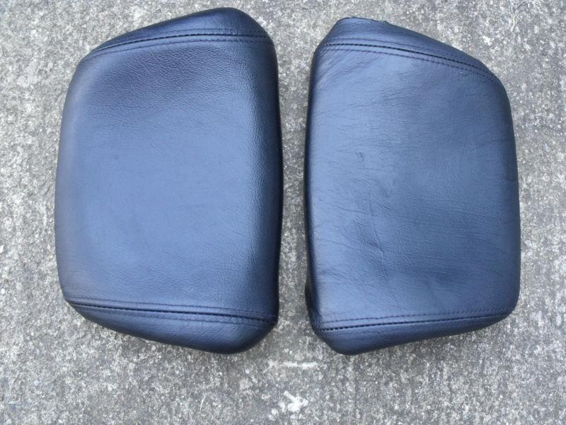 Volvo 240 740 black leather head rest pads