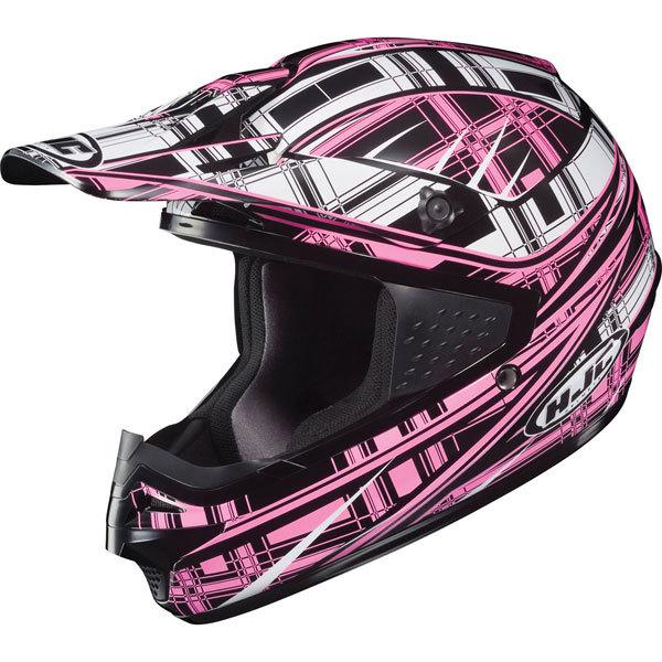 Pink/black/white s hjc cs-mx stagger helmet 2013 model