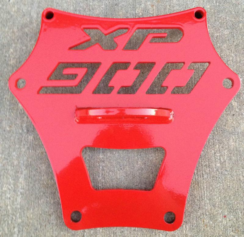 Polaris rzr xp 900 rear tow plate, radius rod plate, red