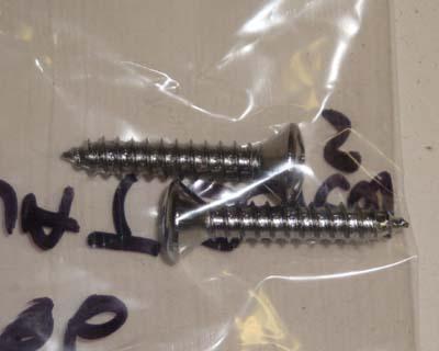 55-66 chevy impala or belair interior coat hook screws