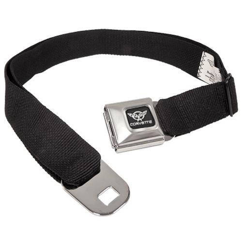 C5 corvette seatbelt buckle belt w/black webbing