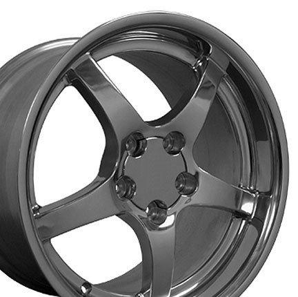 17" 18" 9.5/10.5 polished c5 deep dish wheels rims fit camaro corvette