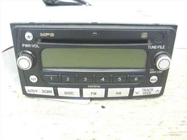 06 07 toyota yaris cd single disc mp3 player radio