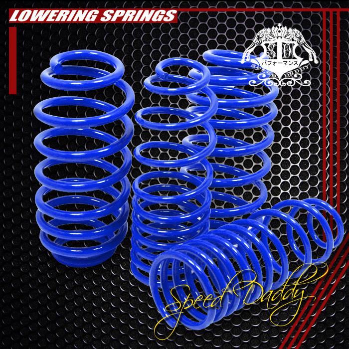 1.5" drop racing suspension lowering springs/spring 96-01 audi a4 fwd 4dr blue