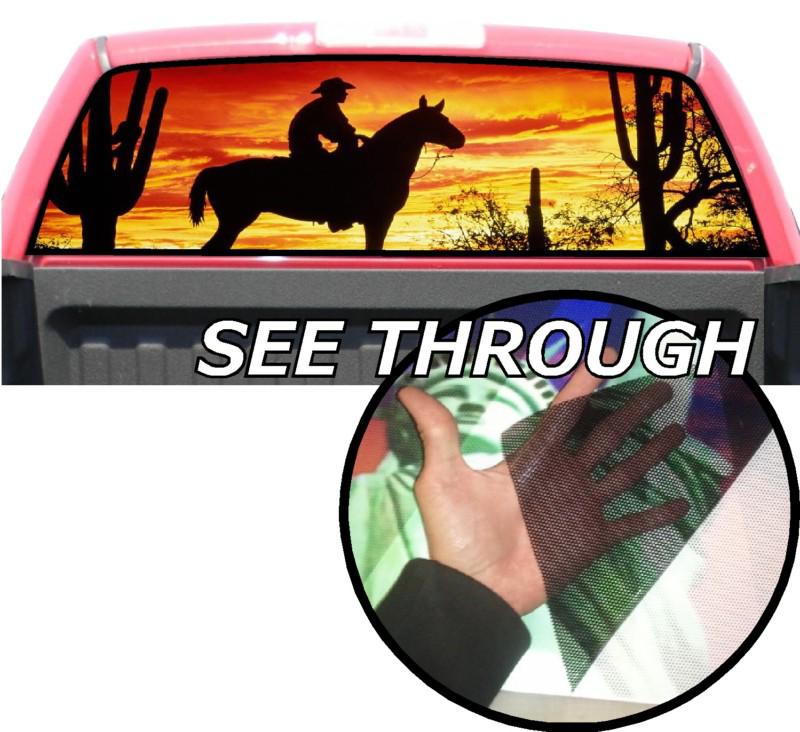 P212 cowboy cowboys window tint graphic decal universal f150 ram 1500 f250