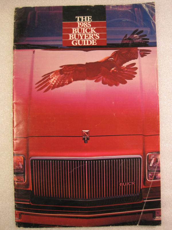 1985 buick grand national t type riviera dealer brochure