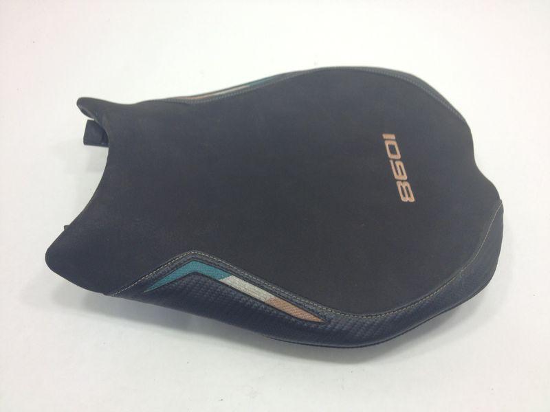 Ducati custom covered tricolore 1098 front seat pad 848 evo 1198