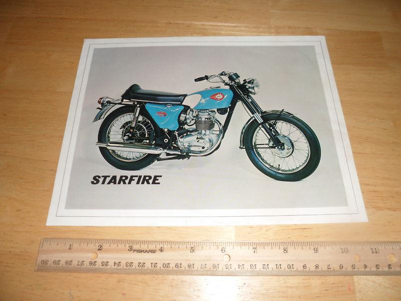 Bsa 1967 starfire 250cc   sales brochure original