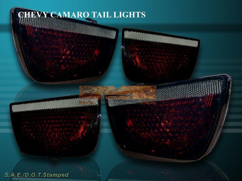 10-11 chevy camaro altezza tail lights dark red 4 pieces