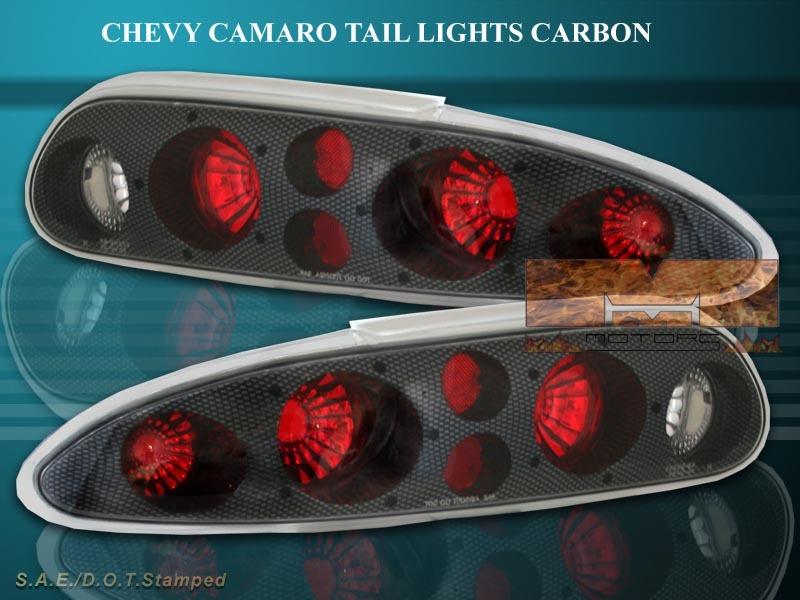 93-02 chevy camaro altezza tail lights carbon 94 95  