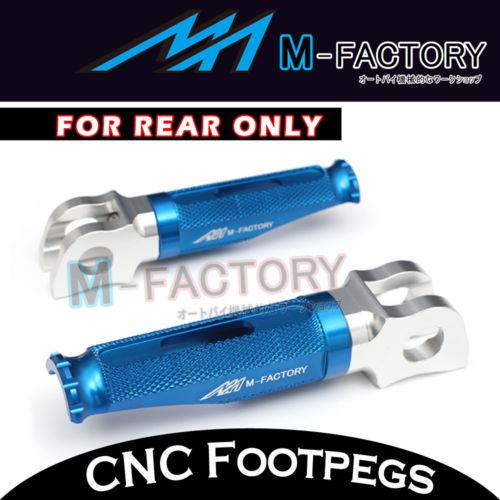 Blue 100% cnc passenger foot pegs suzuki gsxr 600/ 750 06-13 07 08 09 10 11 12