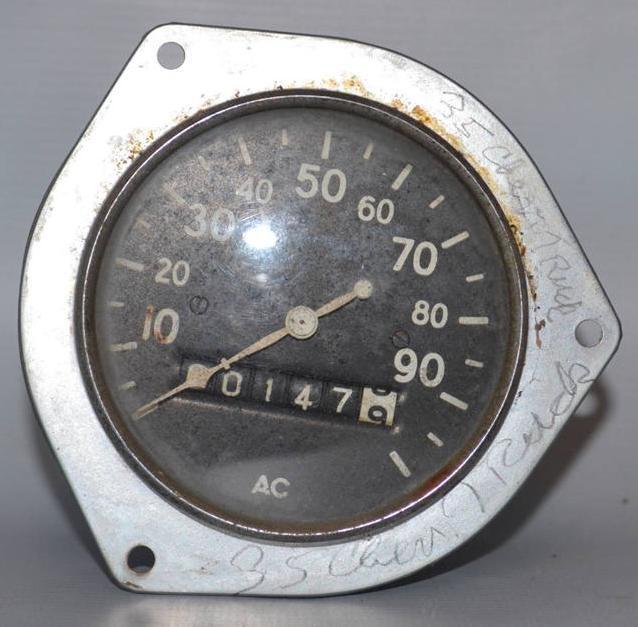 Vintage 1935 chevy truck speedometer ac