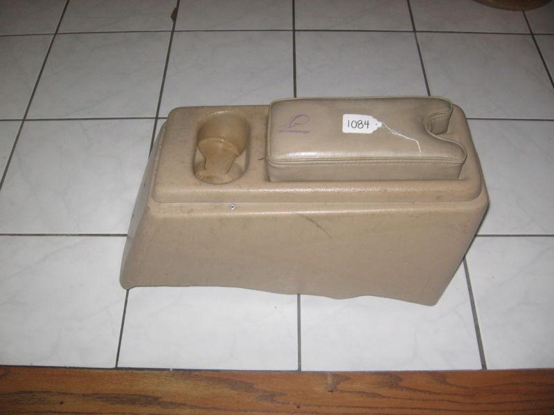 87-95 jeep yj wrangler center console storage w/ cup holders