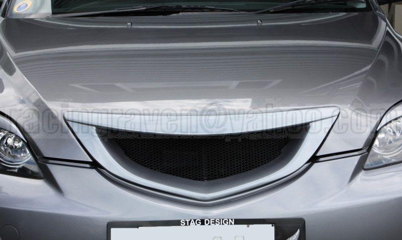 Mazda 04-06 mazda3 m3 3 hatchback 5dr front mesh grille