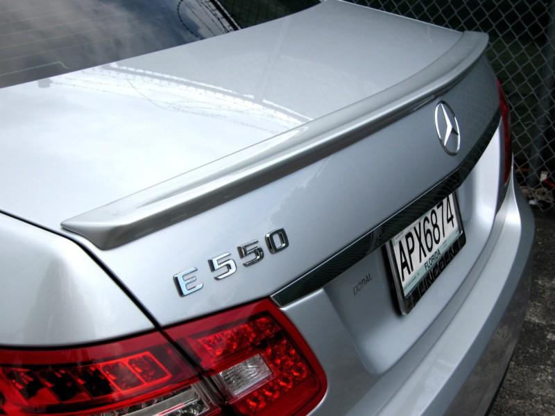 2010+ mercedes e-class sedan w212  euro style trunk lip spoiler (unpainted)