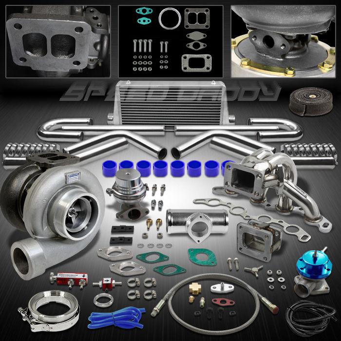 Gt45 12p turbo kit turbocharger+manifold+intercooler 85-89 mr2/-91 corolla 4a-ge