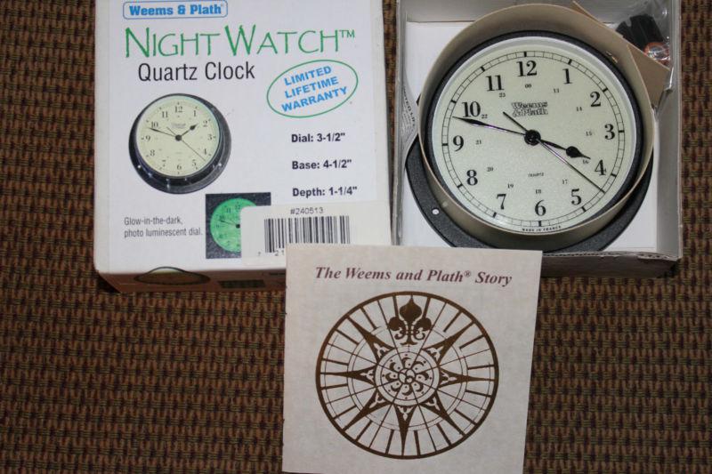 Weems & plath night watch quartz clock