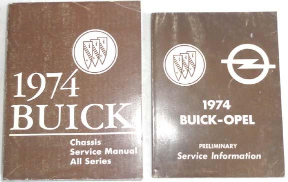 1974 buick service repair manual set  all models original 