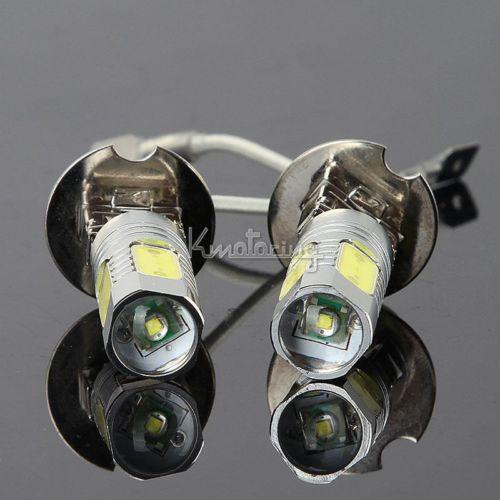 1 pair h3 11w cree cob led fog daytime running light driving bulbs foglight new