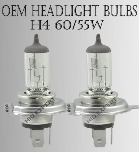 H4 9003/hb2 dot 60/55w high low dual beam oem factory clear headlight bulbs a9