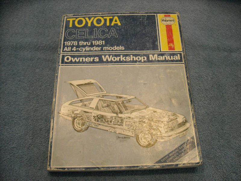 Toyota celica 1978-1981 haynes workshop repair  manual (good condition)