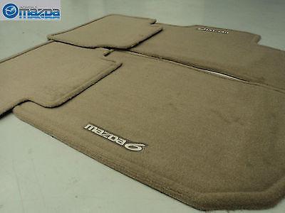 Mazda 6 2003-2009 new oem floor beige carpet floor mats set of four