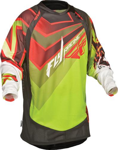 Fly racing evolution vertigo jersey green/red/black x-large 367-225x