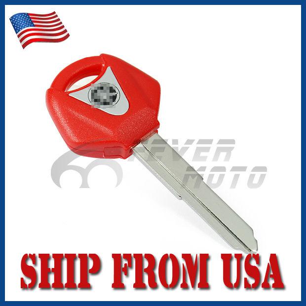 Us metal alloy red plastic uncut motorcycle blank key fit new for yamaha r1 r6