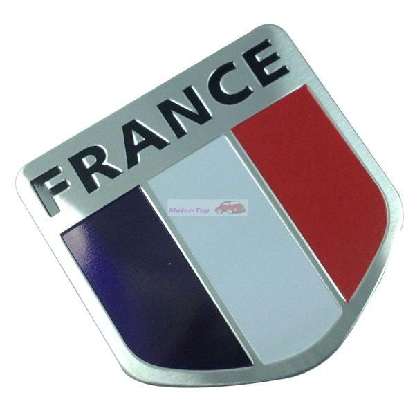 Trunk rear emblems badge sticker decal france land flag for peugeot