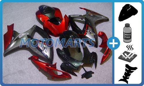 Bundle for suzuki gsxr 600 750 06 07 k6 injection body kit fairing windscreen ag