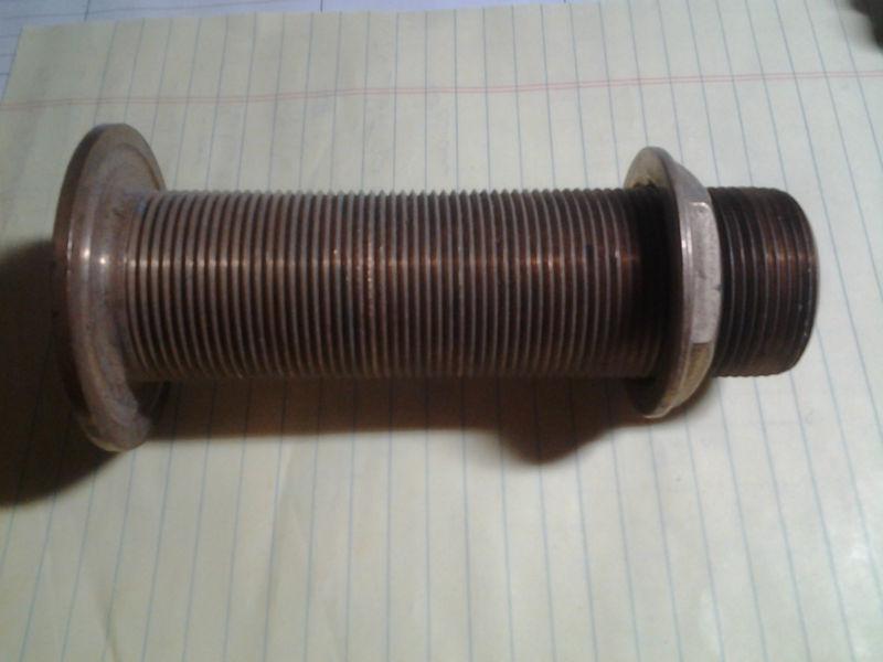 Apollo valves bronze threaded 1-1/4" thru-hull fitting, 5" max. hull thickness 